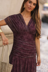 VESTIDO BEATRICE VINHO