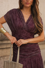 VESTIDO BEATRICE VINHO