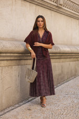 VESTIDO BEATRICE VINHO