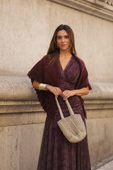 VESTIDO BEATRICE VINHO