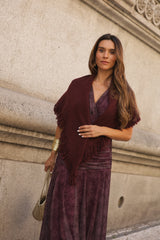 VESTIDO BEATRICE VINHO