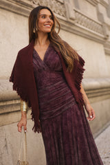 VESTIDO BEATRICE VINHO