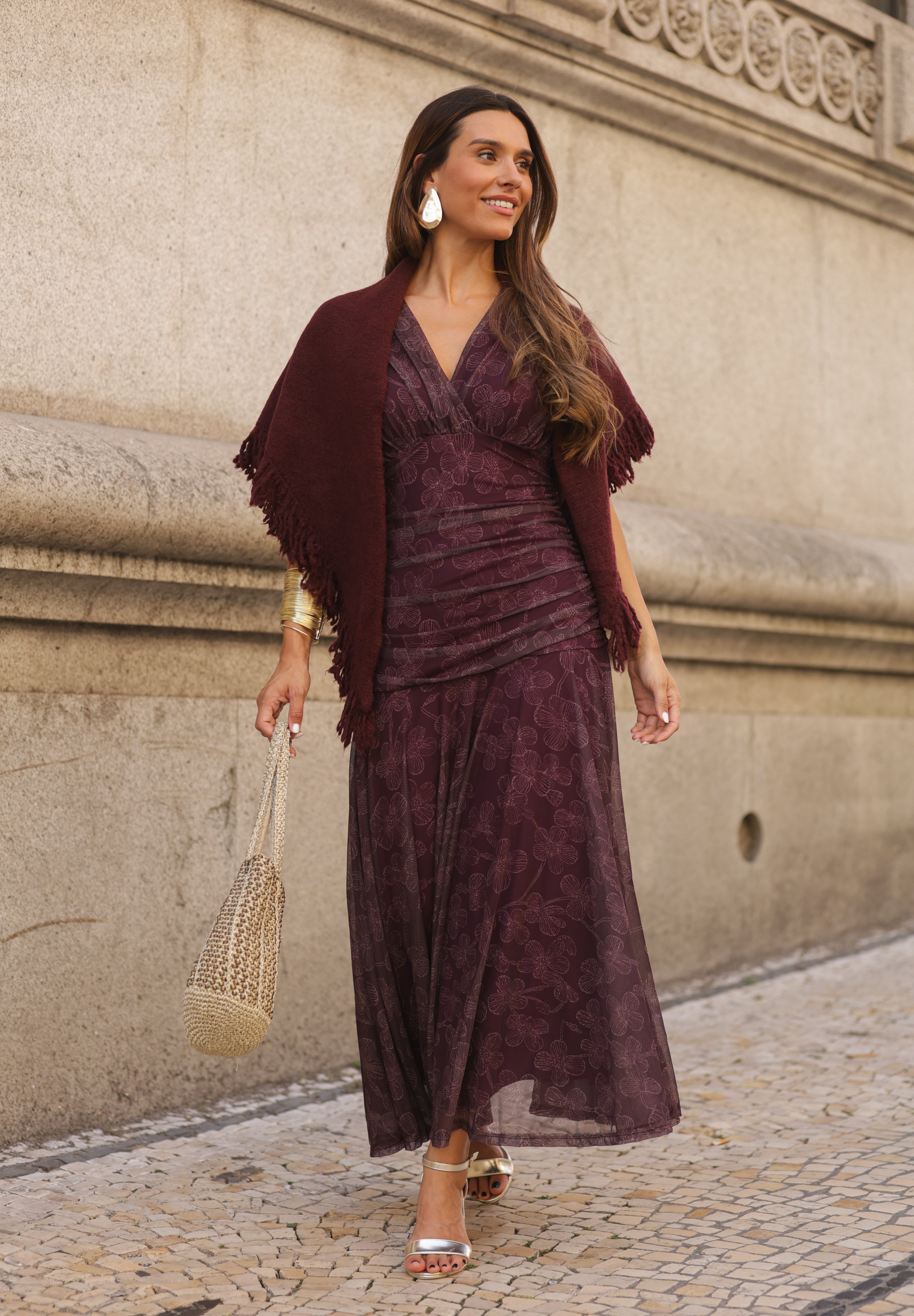 CAPA MARTINA BURGUNDY