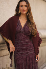 VESTIDO BEATRICE VINHO