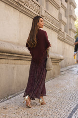 VESTIDO BEATRICE VINHO