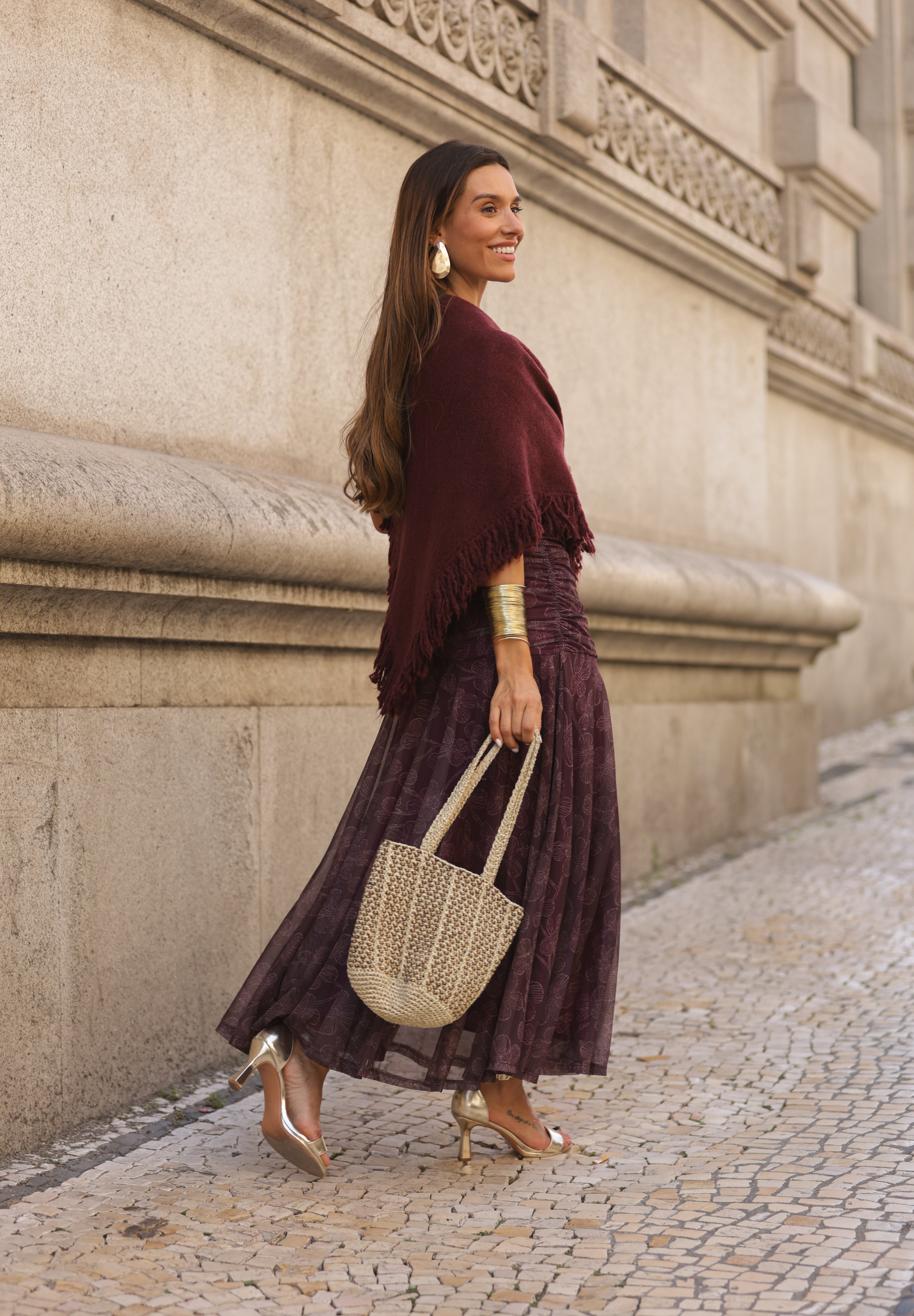 VESTIDO BEATRICE VINHO