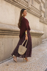VESTIDO BEATRICE VINHO