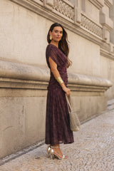 VESTIDO BEATRICE VINHO