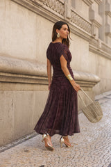 VESTIDO BEATRICE VINHO