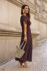 VESTIDO BEATRICE VINHO