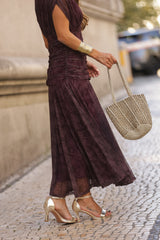 VESTIDO BEATRICE VINHO