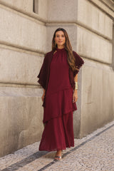 CAPA MARTINA BURGUNDY