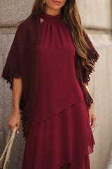 CAPA MARTINA BURGUNDY