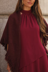 VESTIDO POSITANO VINHO