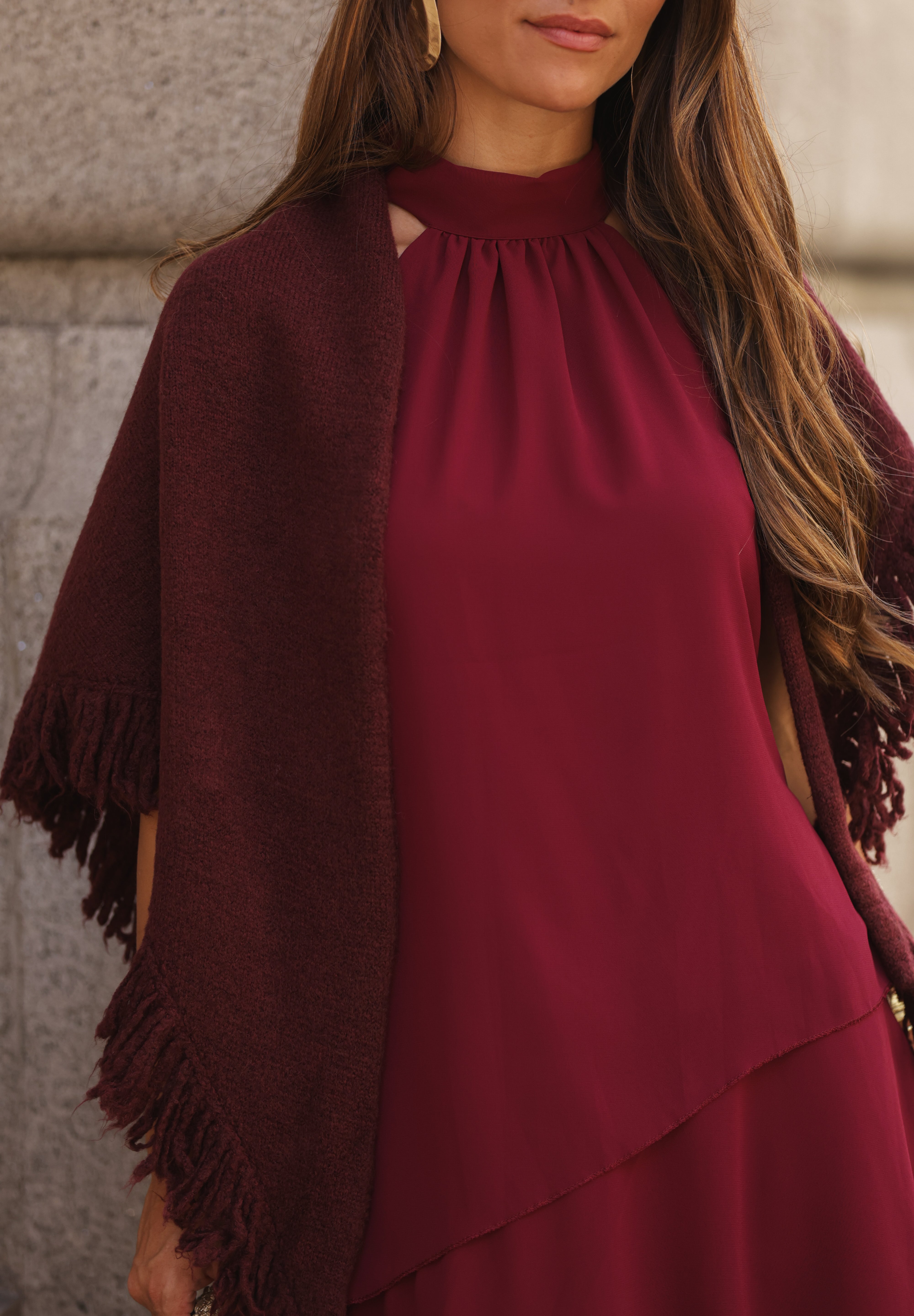 CAPA MARTINA BURGUNDY