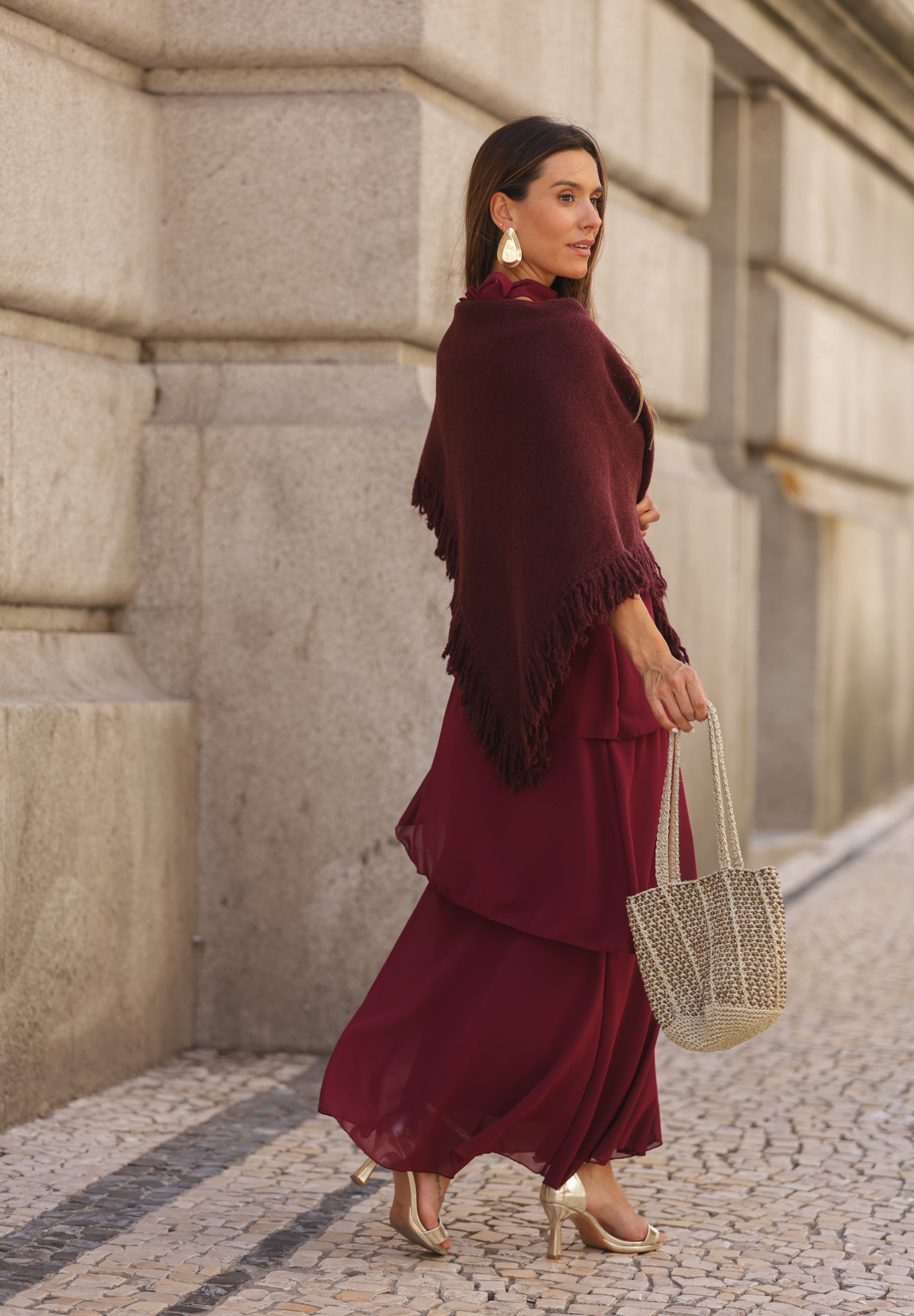 CAPA MARTINA BURGUNDY