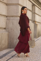 CAPA MARTINA BURGUNDY