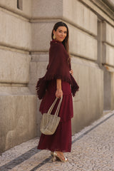 CAPA MARTINA BURGUNDY