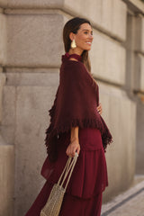 VESTIDO POSITANO VINHO