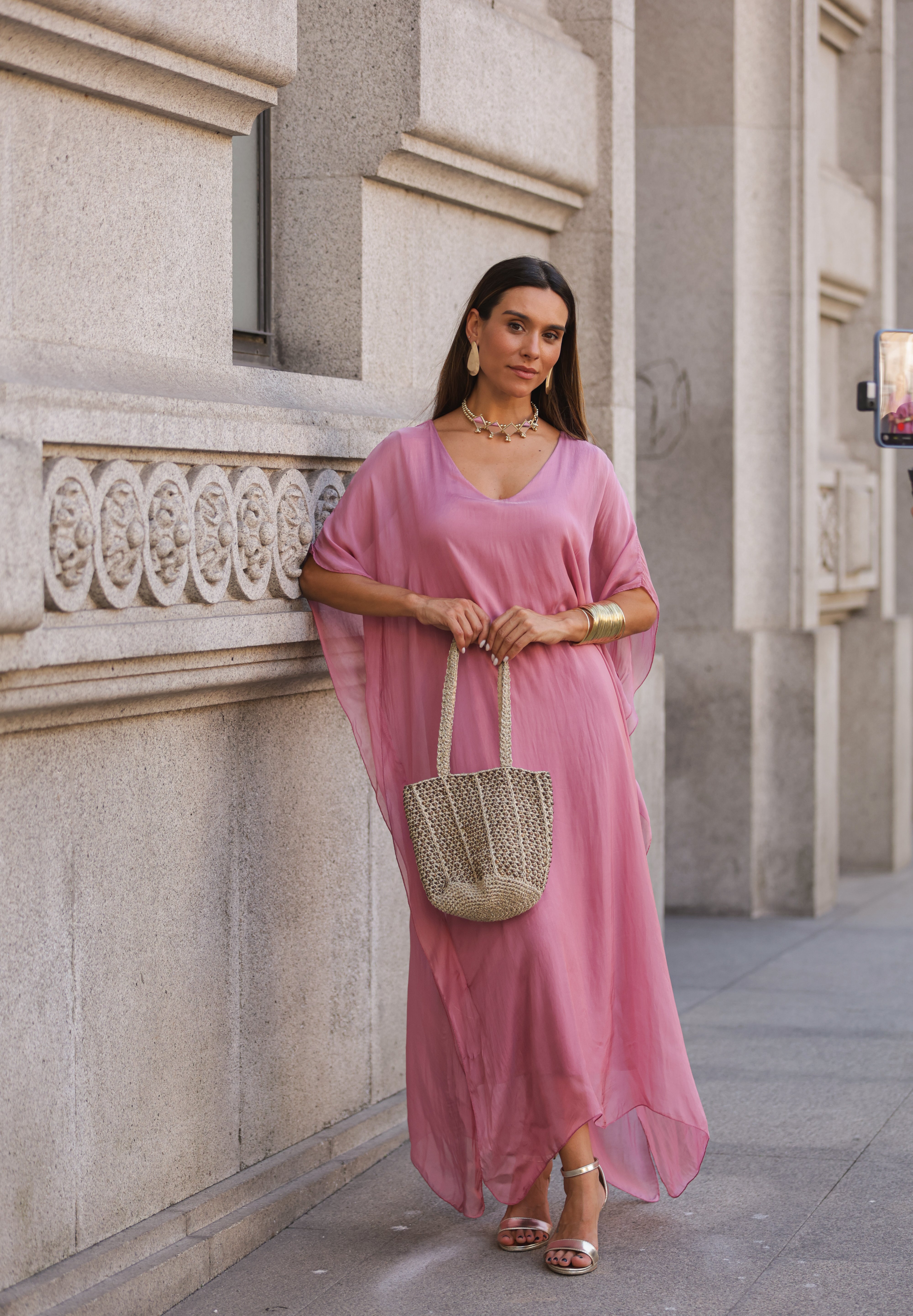 VESTIDO VIOLETA ROSA