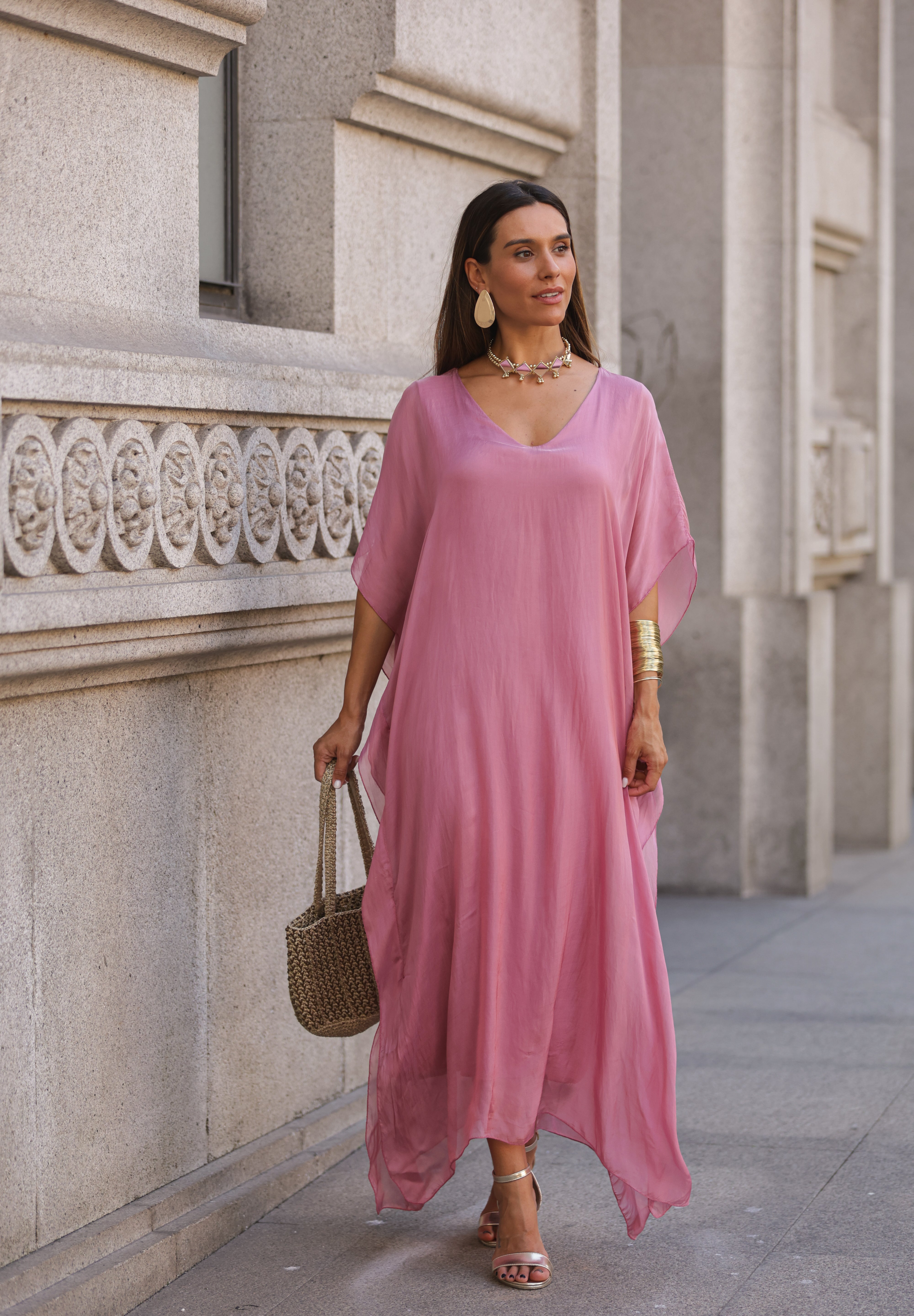 VESTIDO VIOLETA ROSA