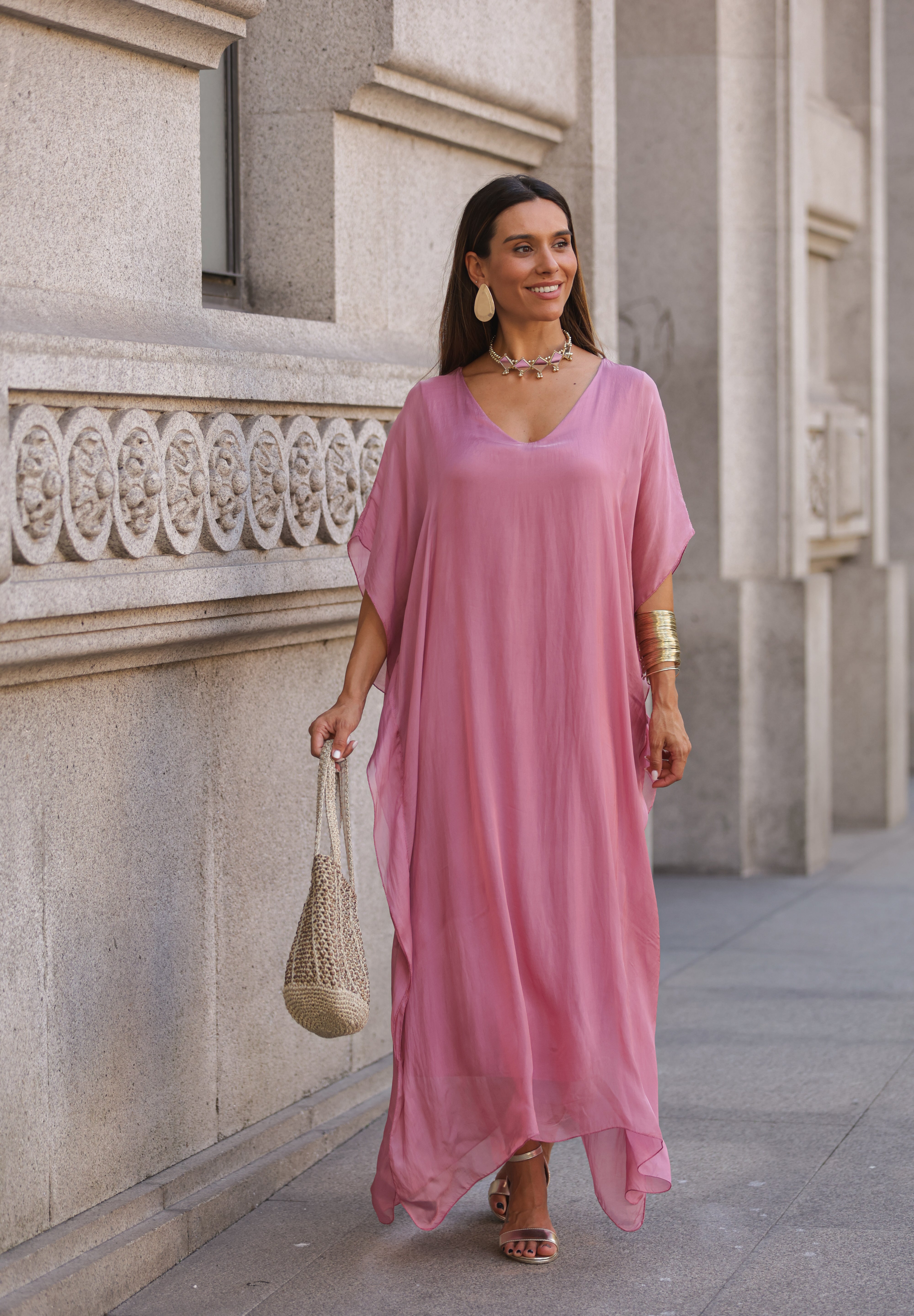 VESTIDO VIOLETA ROSA