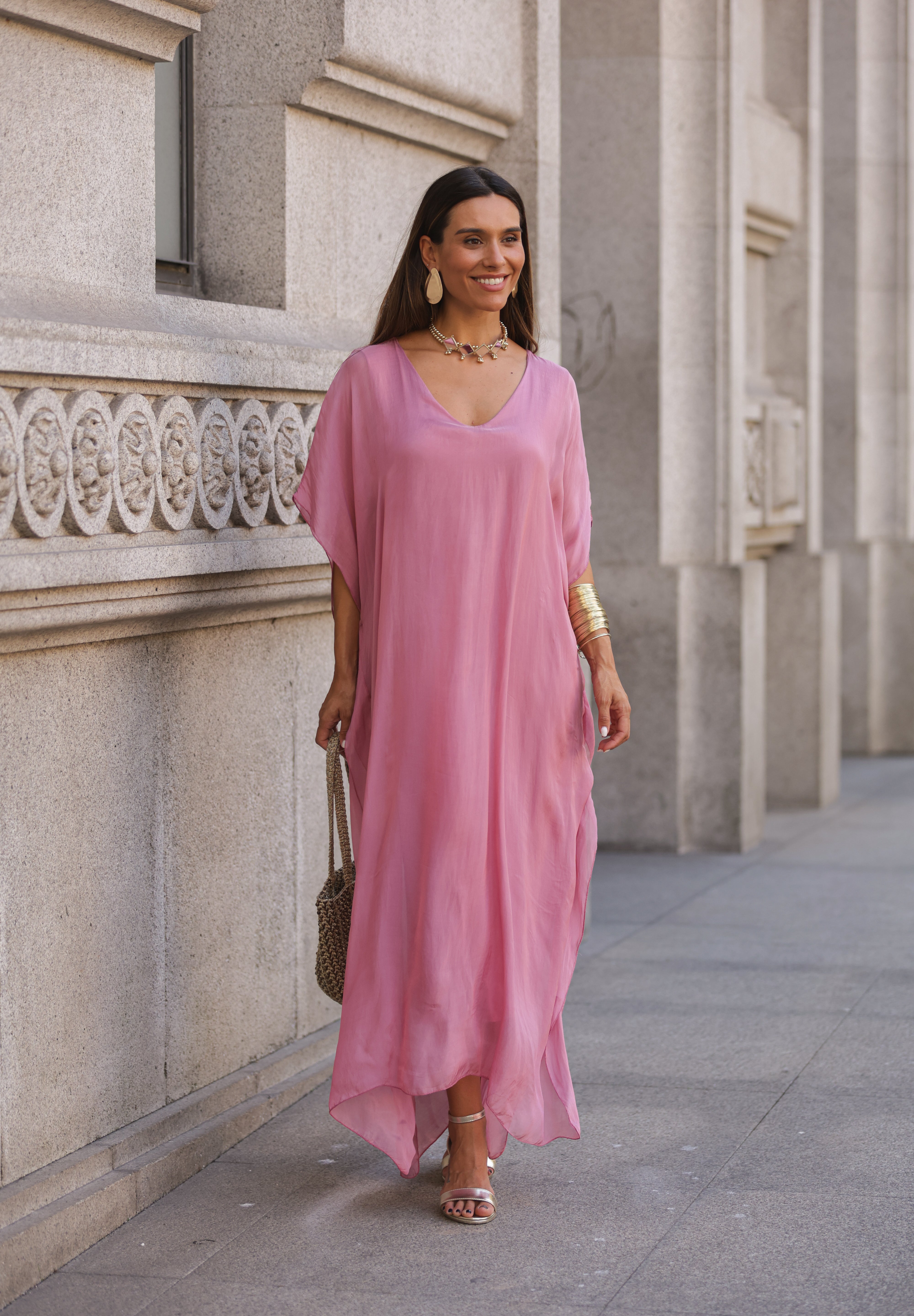 VESTIDO VIOLETA ROSA