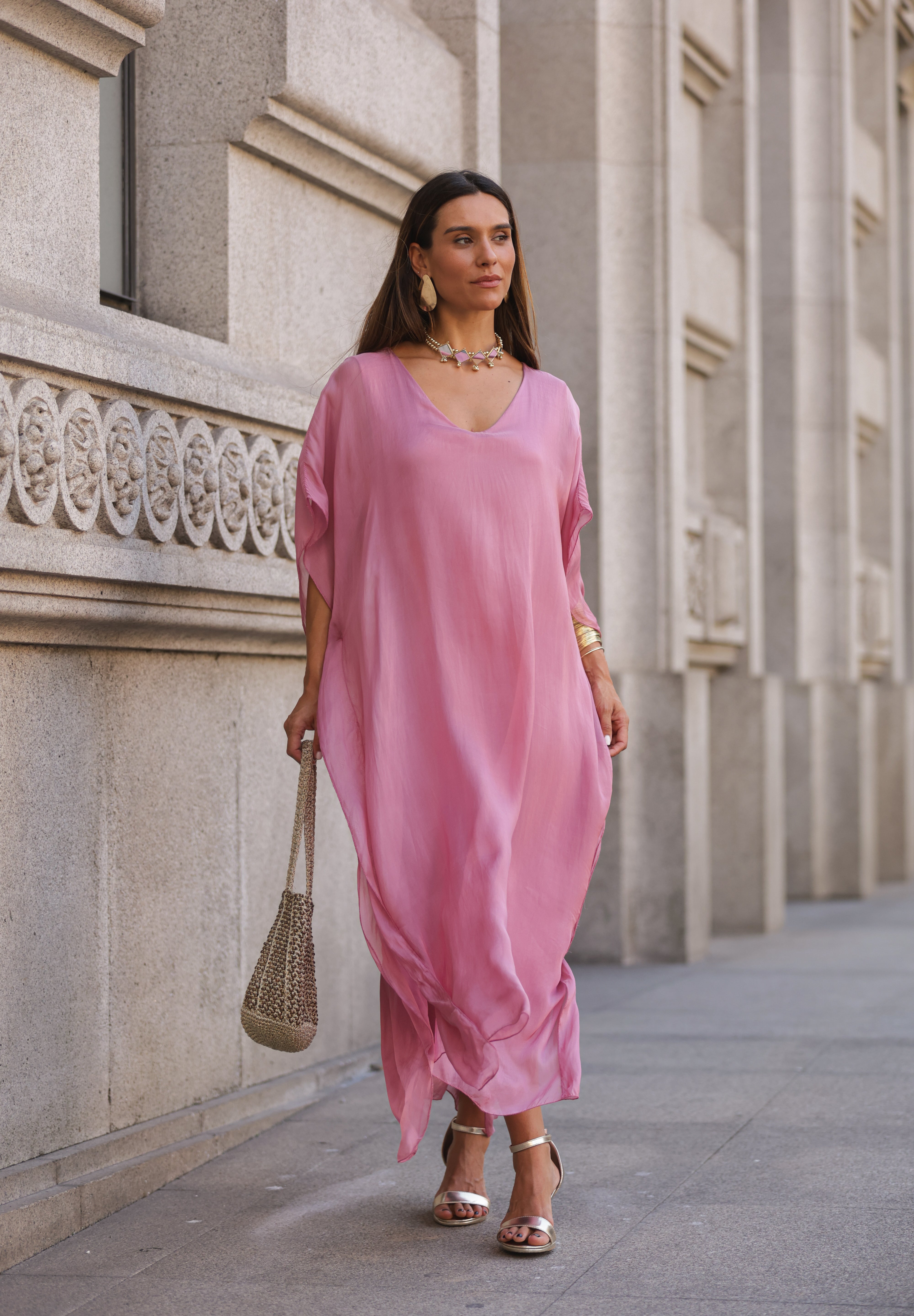 VESTIDO VIOLETA ROSA