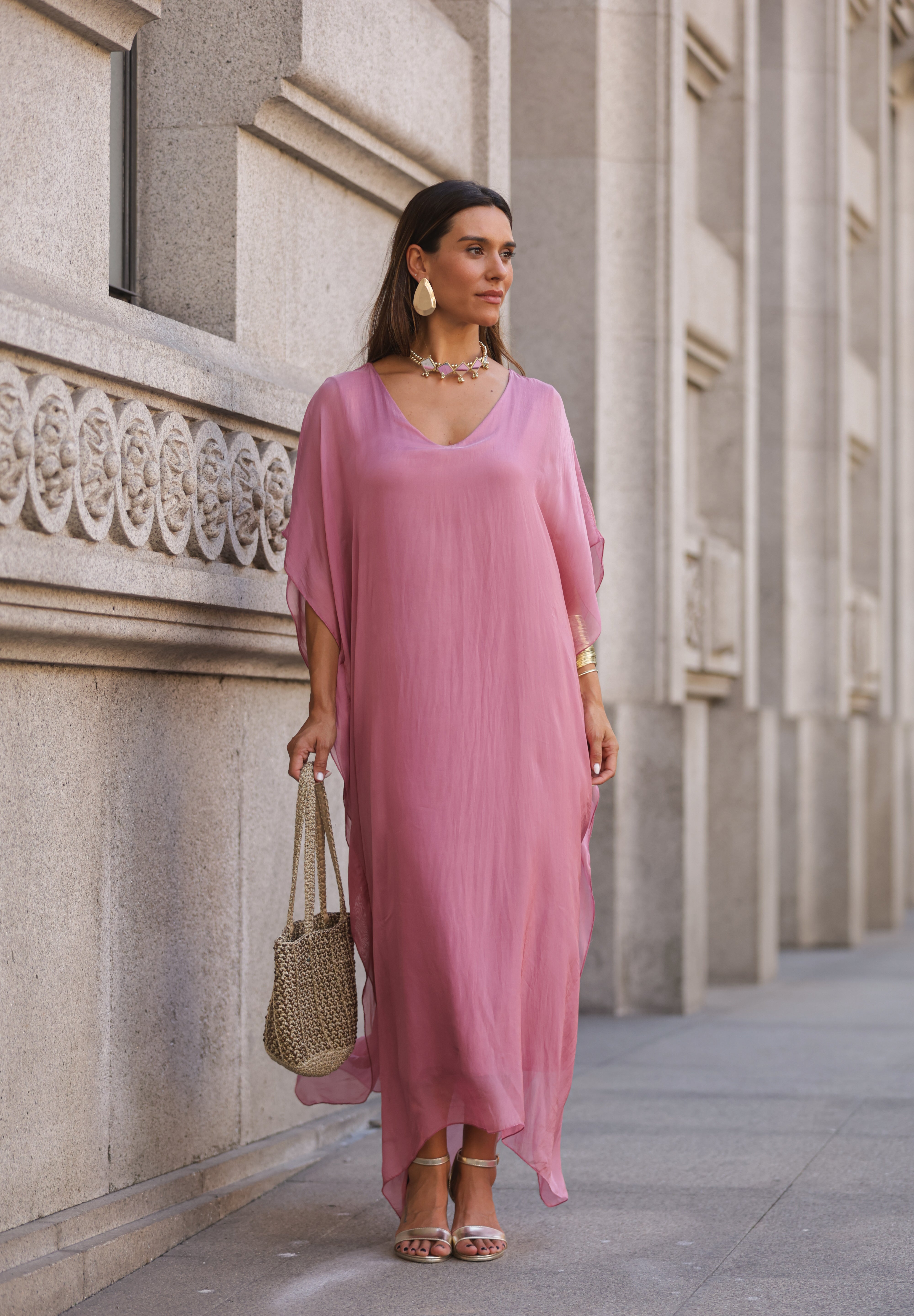 VESTIDO VIOLETA ROSA