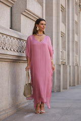 VESTIDO VIOLETA ROSA