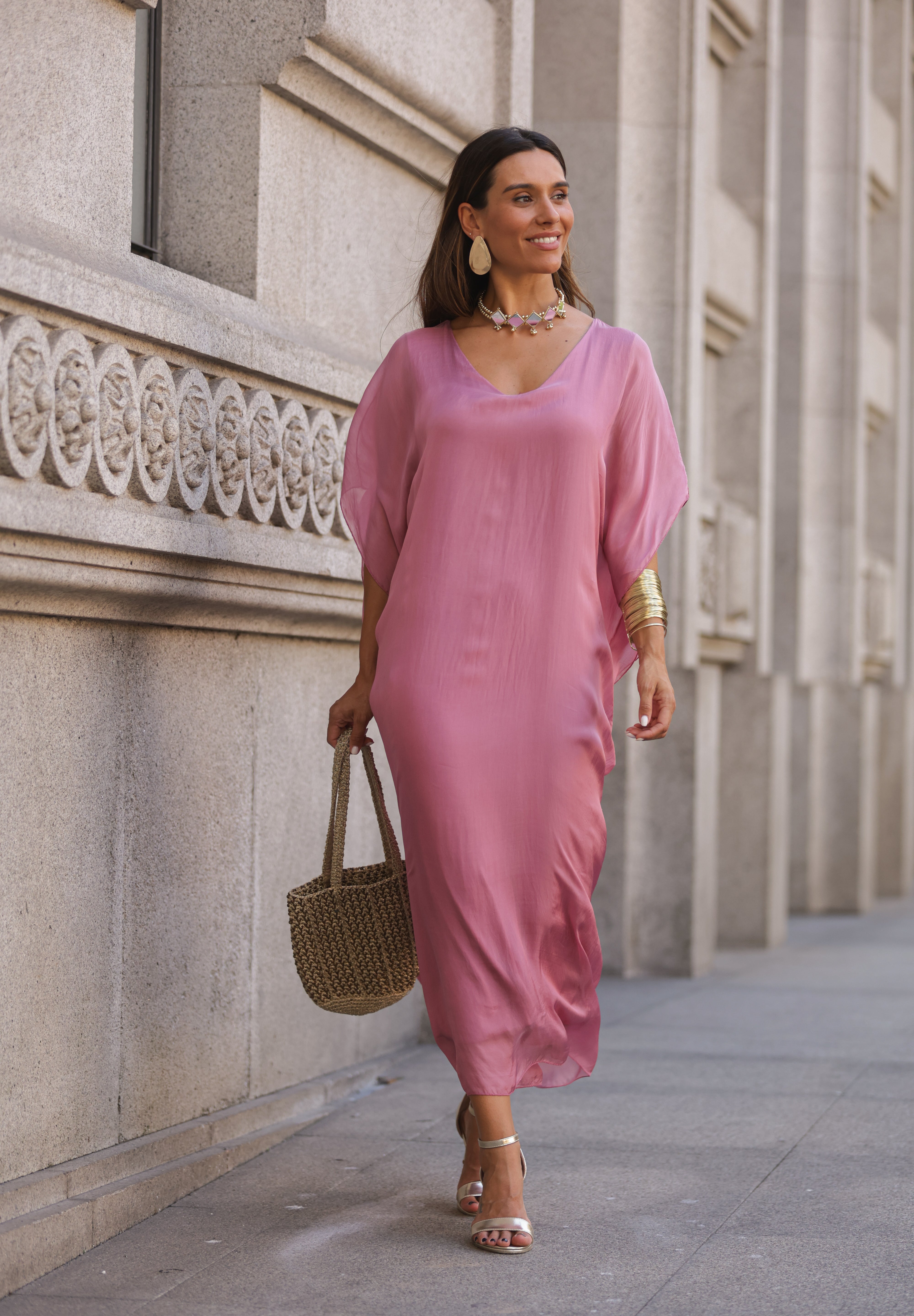 VESTIDO VIOLETA ROSA