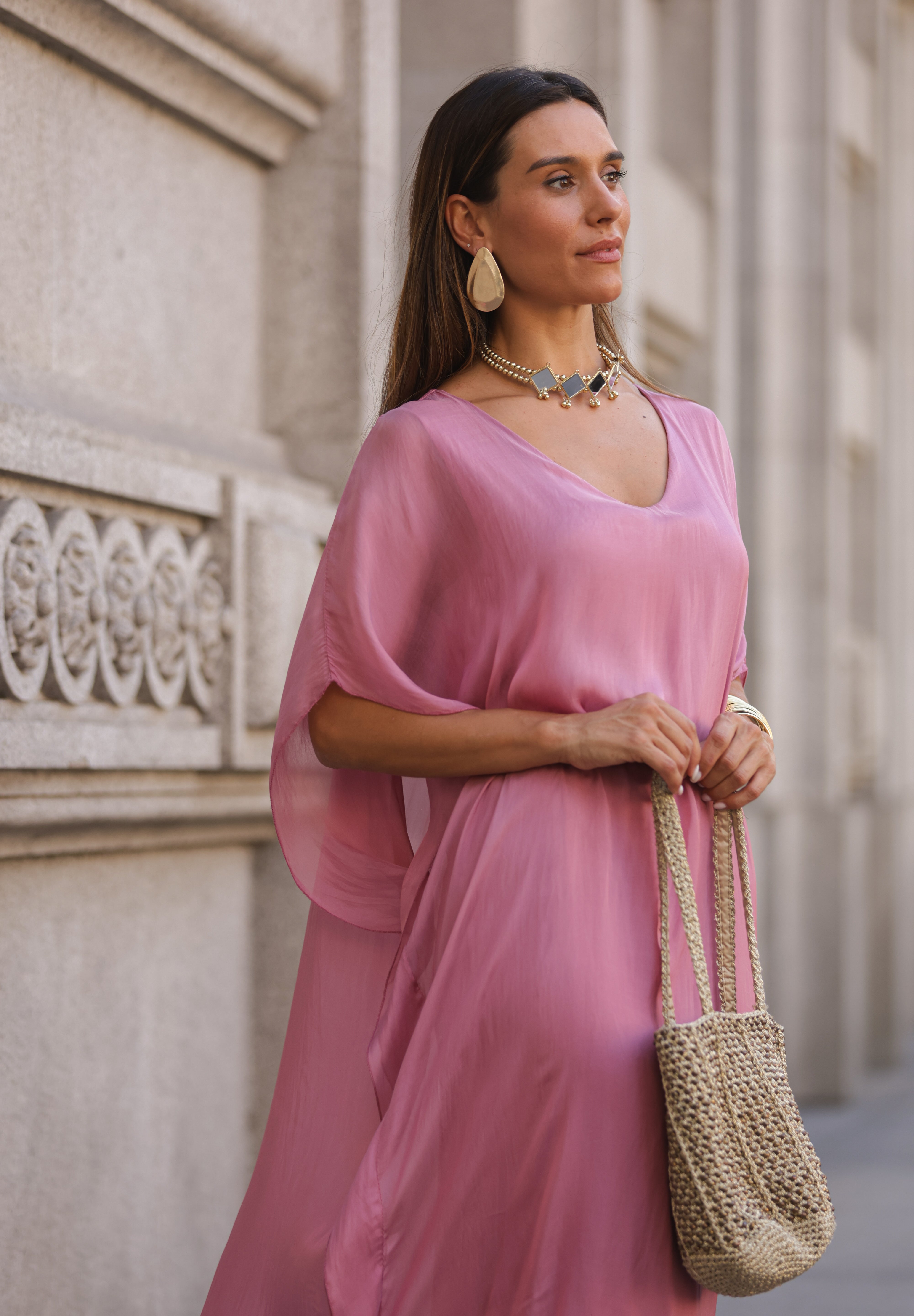 VESTIDO VIOLETA ROSA