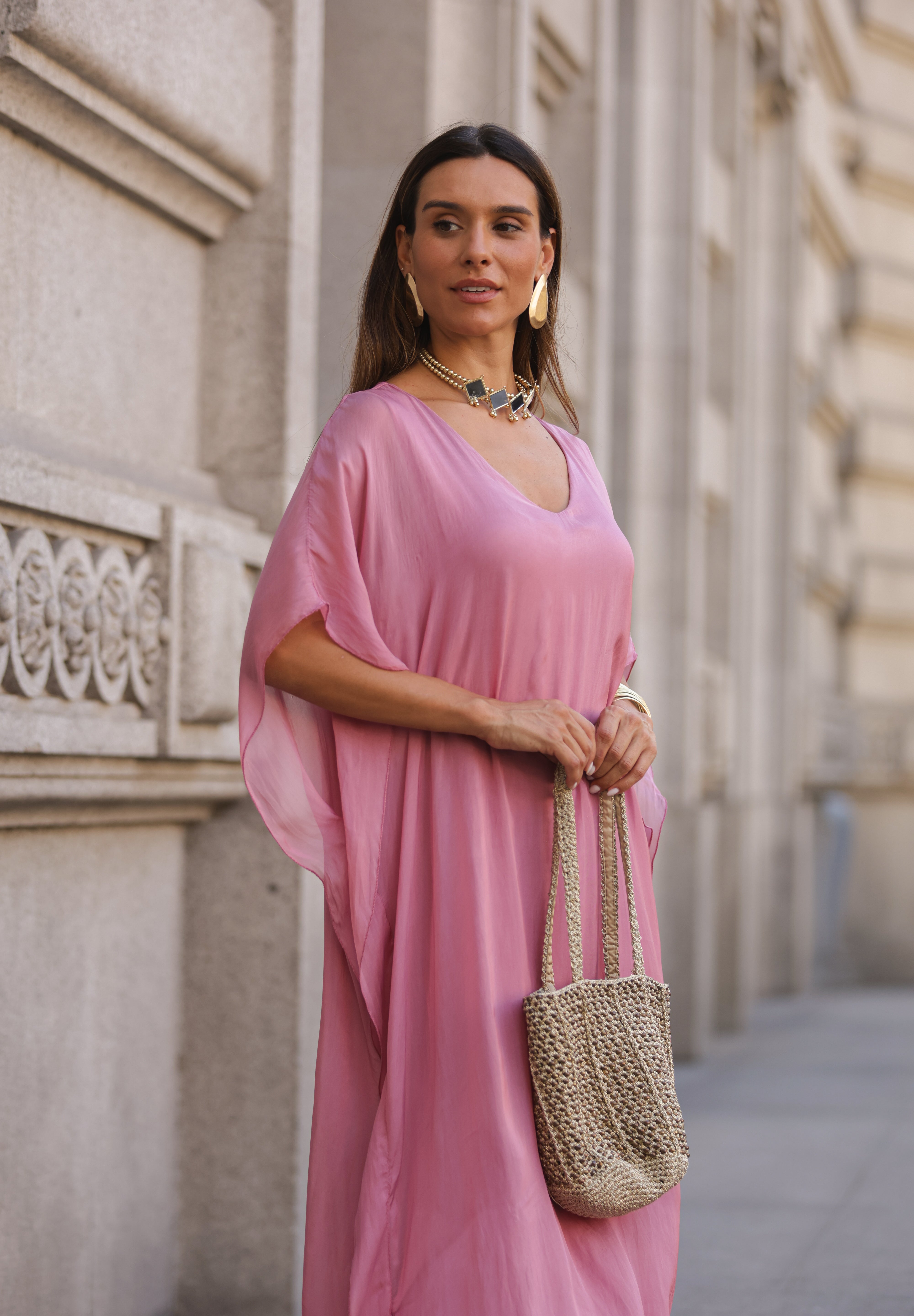 VESTIDO VIOLETA ROSA