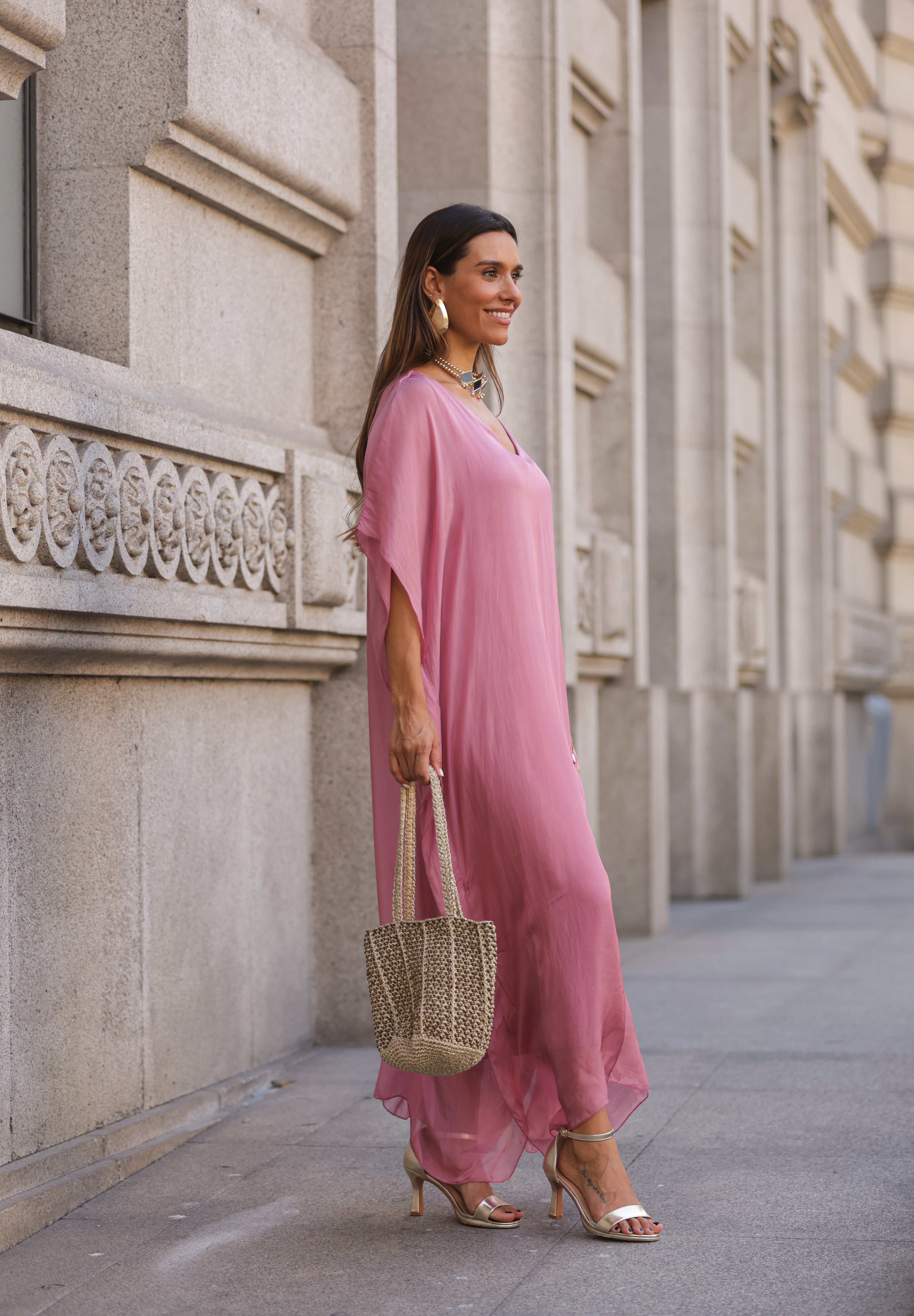 VESTIDO VIOLETA ROSA