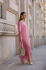 VESTIDO VIOLETA ROSA