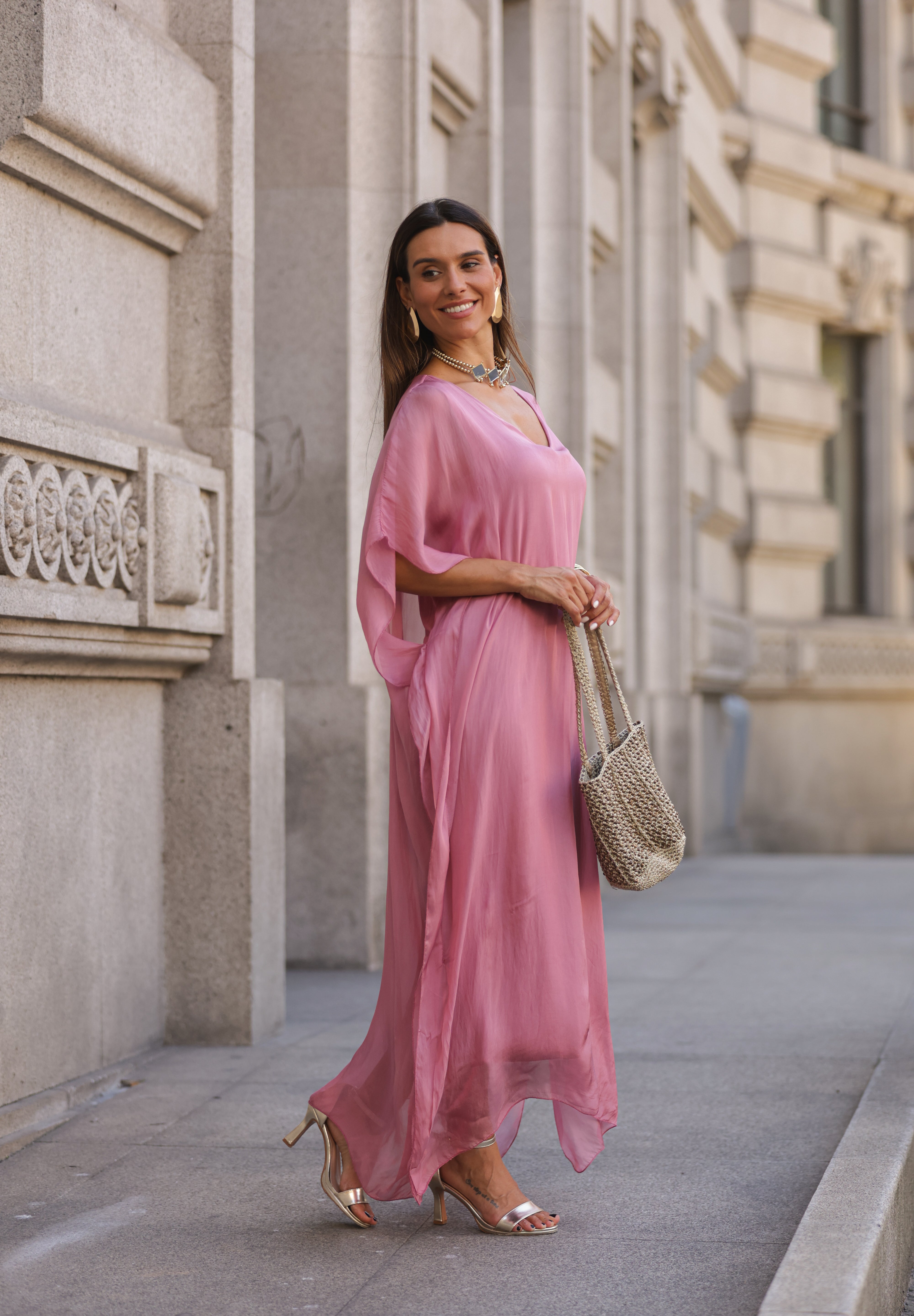 VESTIDO VIOLETA ROSA