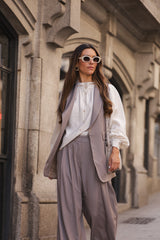 BLUSA BOLONHA BEGE