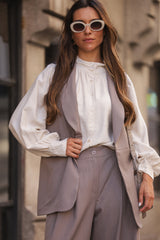 BLUSA BOLONHA BEGE