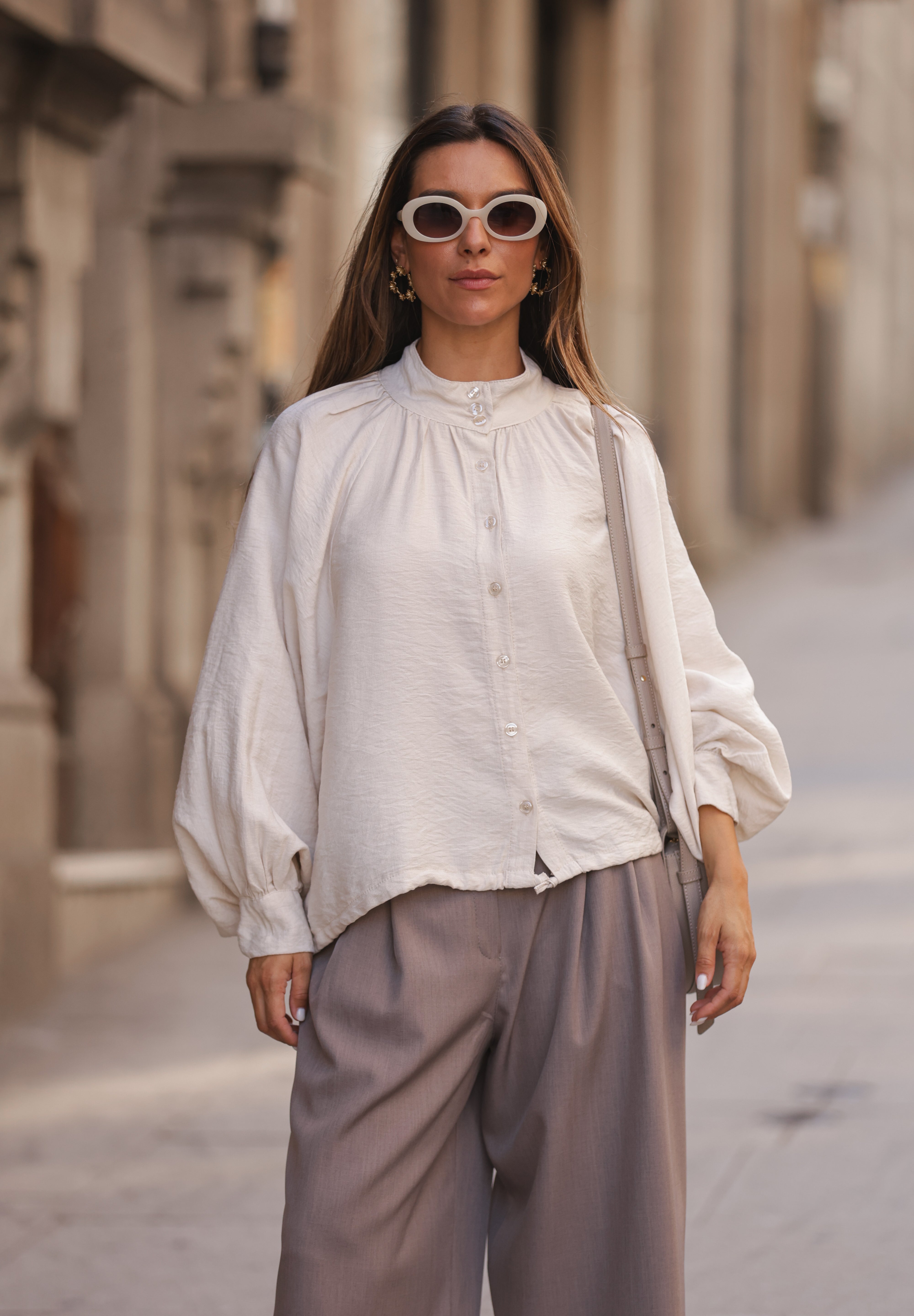 BLUSA BOLONHA BEGE