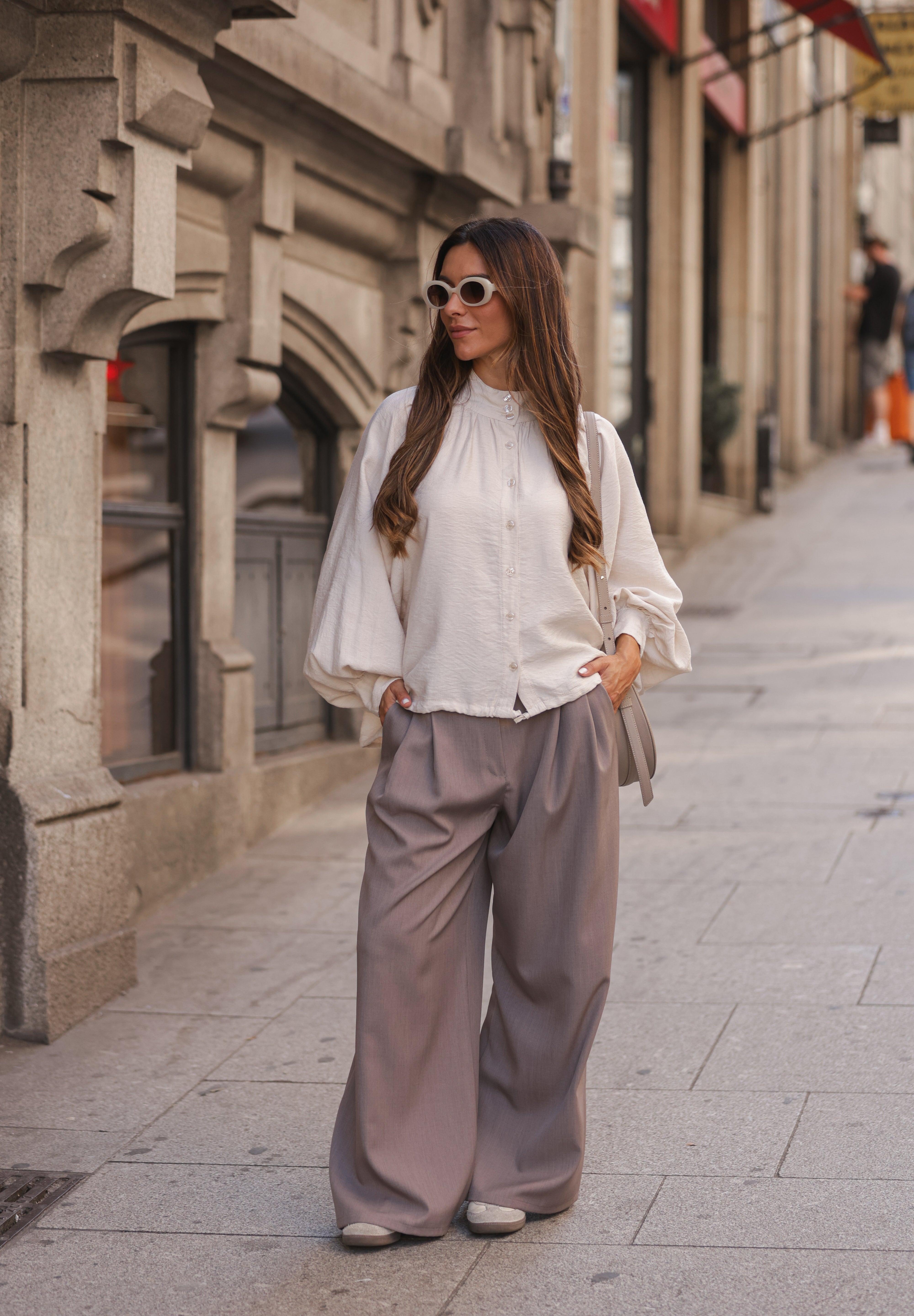 BLUSA BOLONHA BEGE