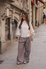 BLUSA BOLONHA BEGE