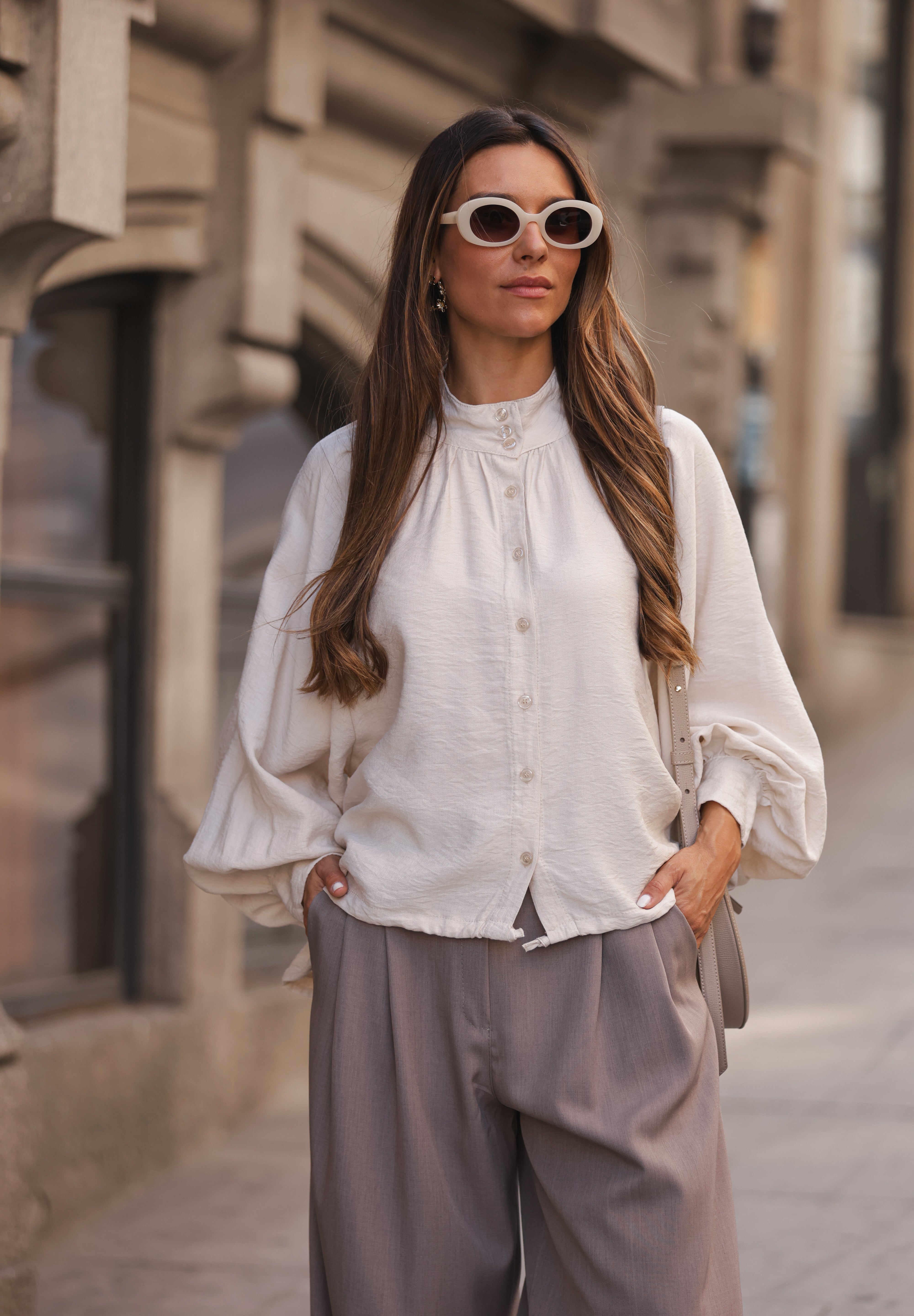BLUSA BOLONHA BEGE