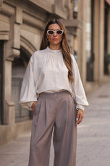 BLUSA BOLONHA BEGE