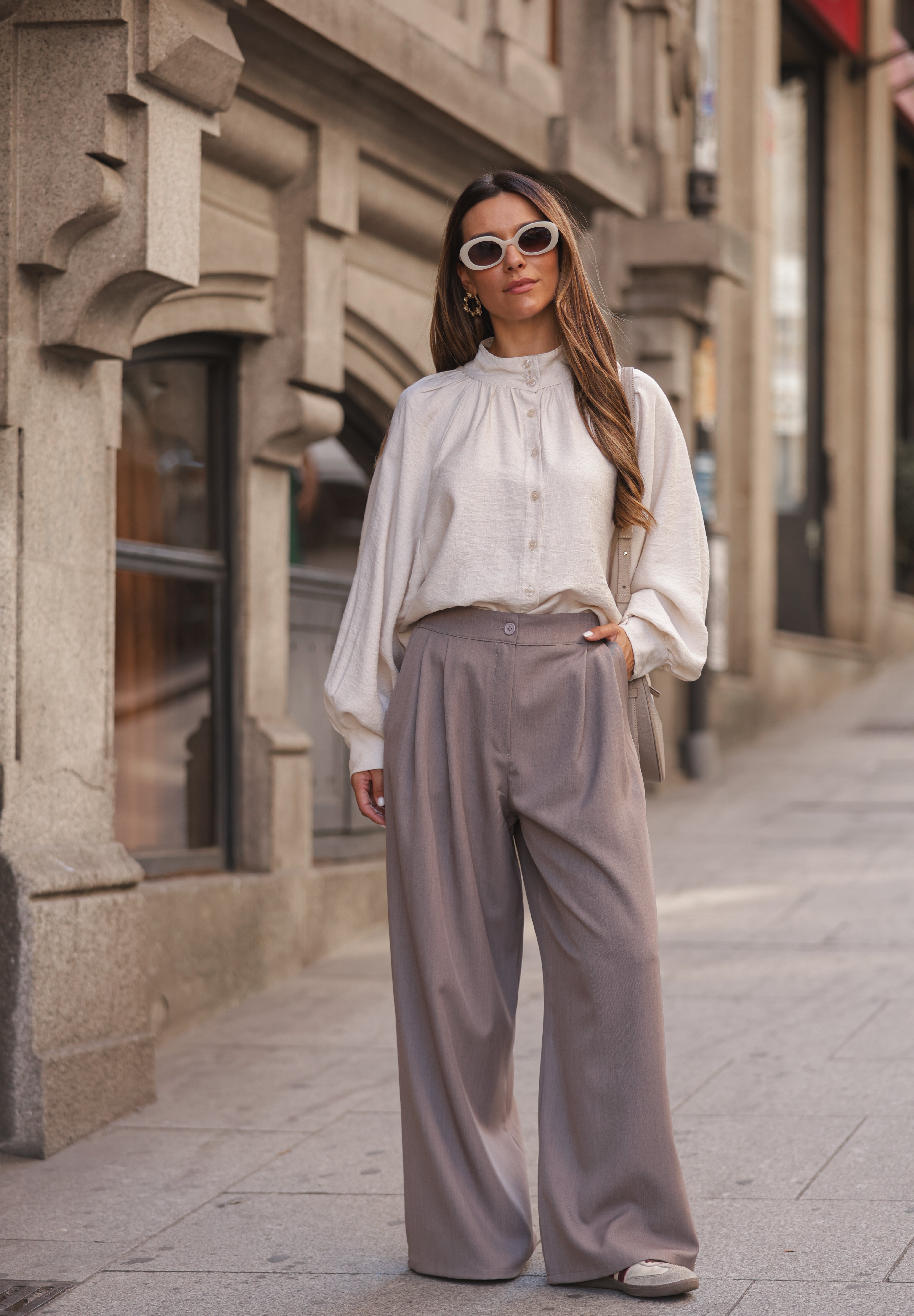 BLUSA BOLONHA BEGE