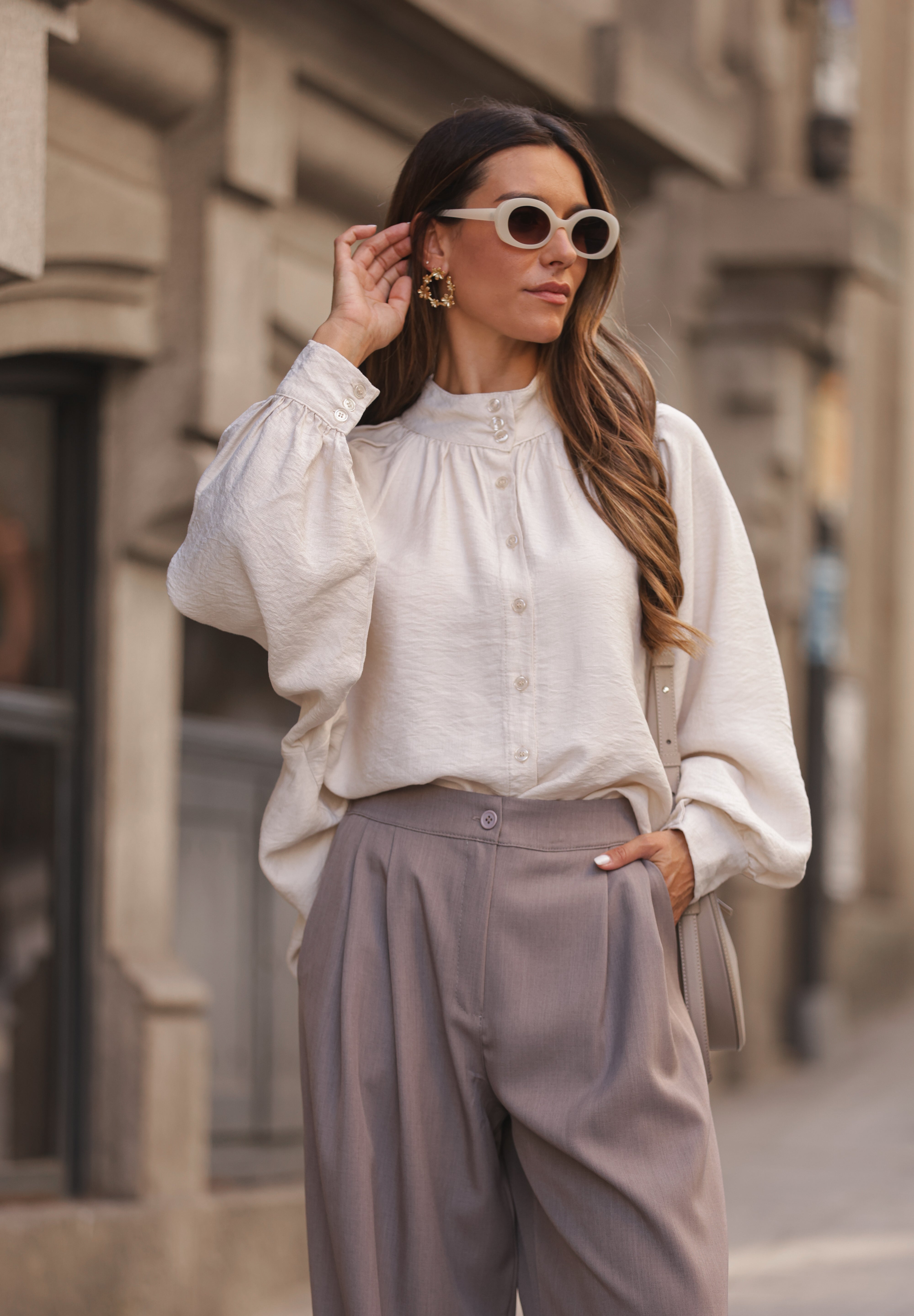 BLUSA BOLONHA BEGE