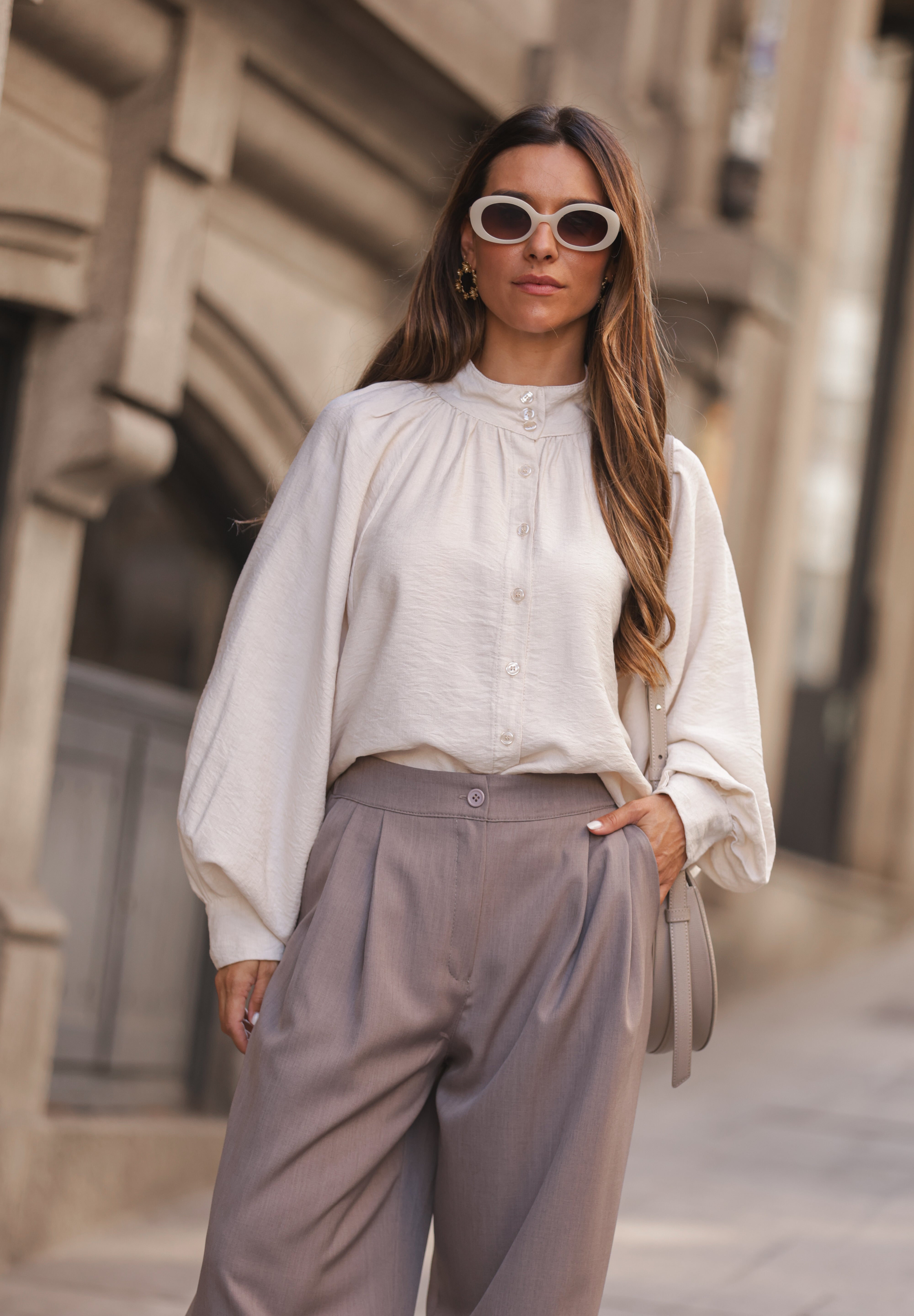 BLUSA BOLONHA BEGE