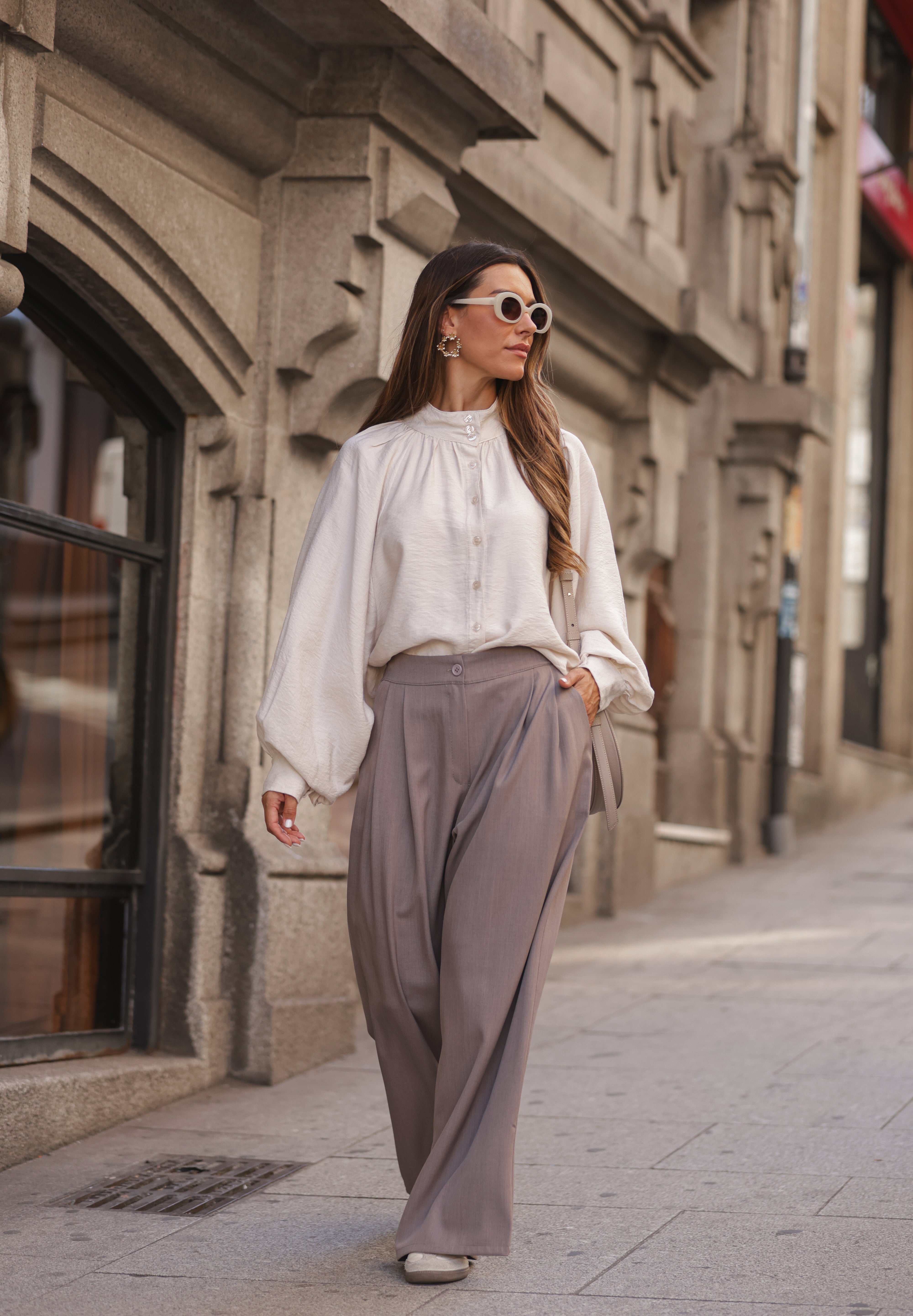 BLUSA BOLONHA BEGE