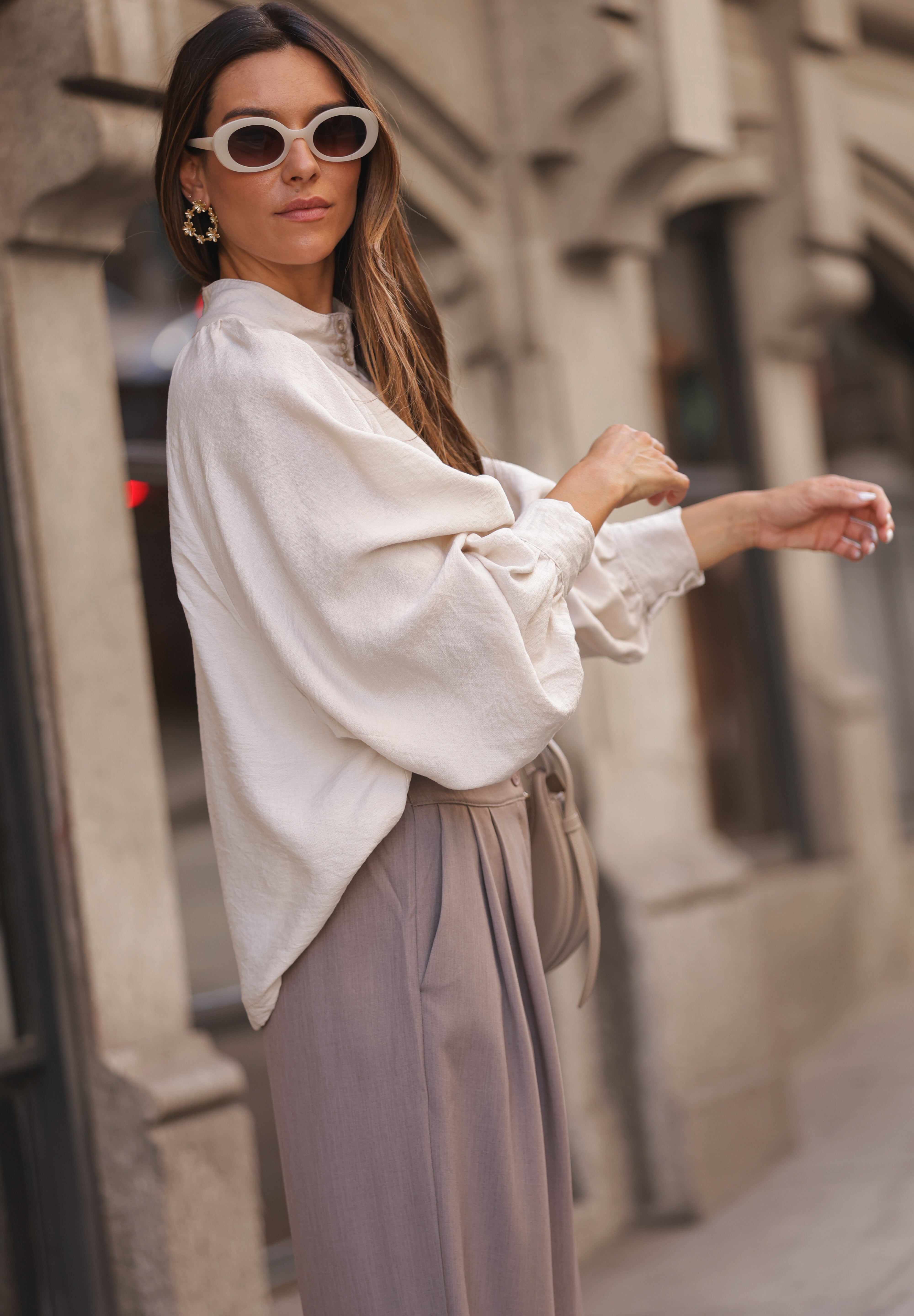 BLUSA BOLONHA BEGE