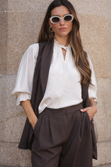 BLUSA PÁDUA BEGE