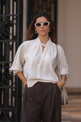 BLUSA PÁDUA BEGE
